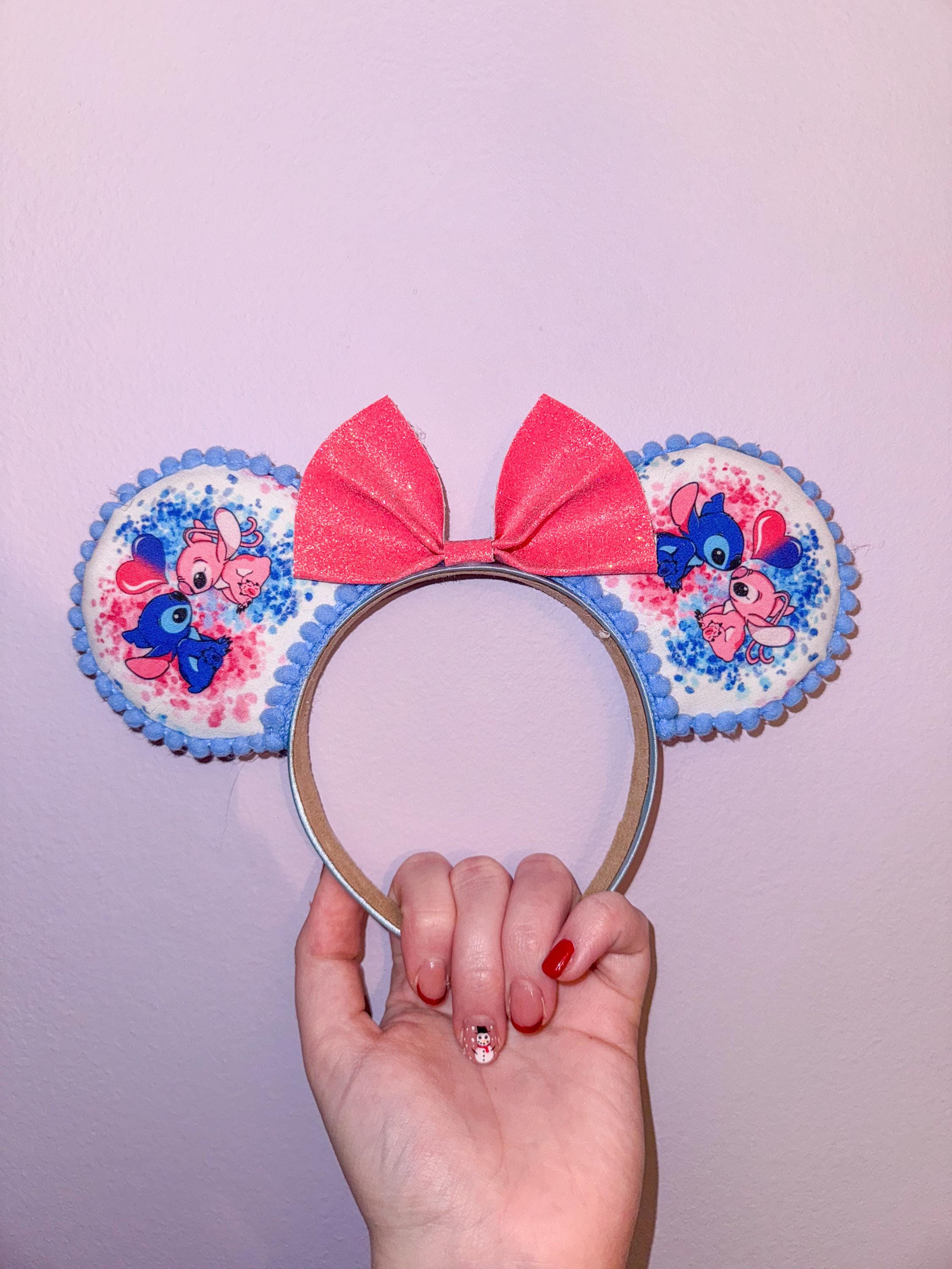 Handmade Disney Stitch And Angel Inspired Mickey Ears