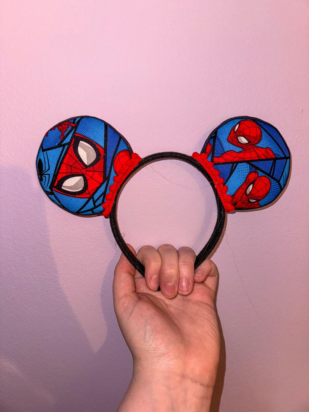 Handmade Marvel Spider-Man  Inspired Mickey Ears