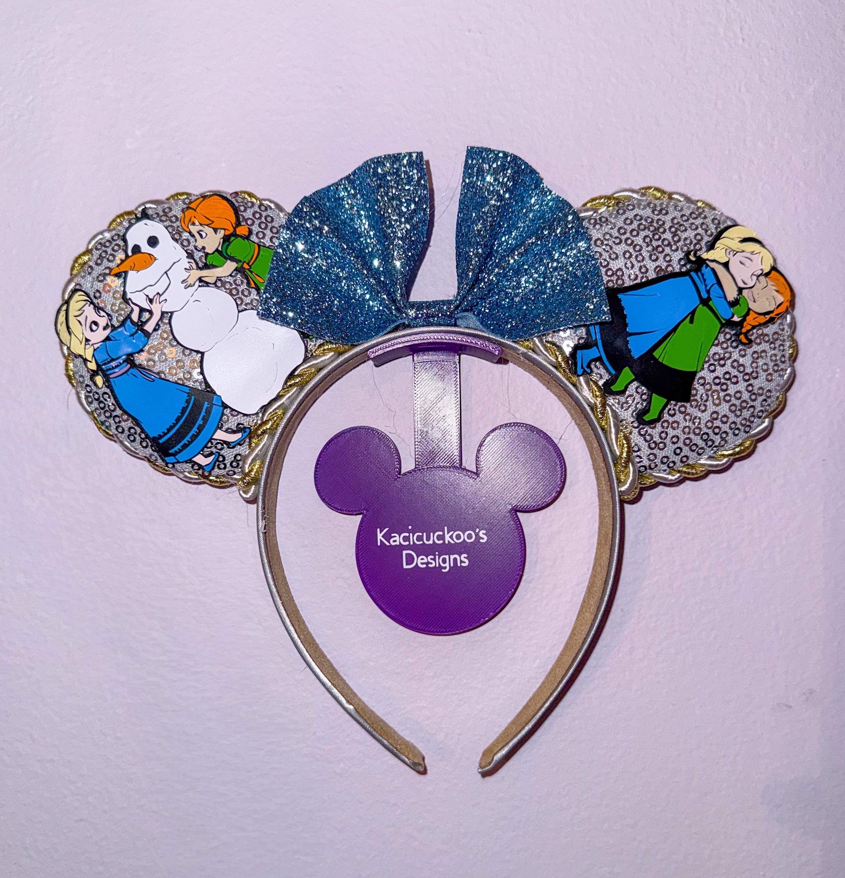 Handmade Disney Vinyl Frozen Inspired Mickey Ears