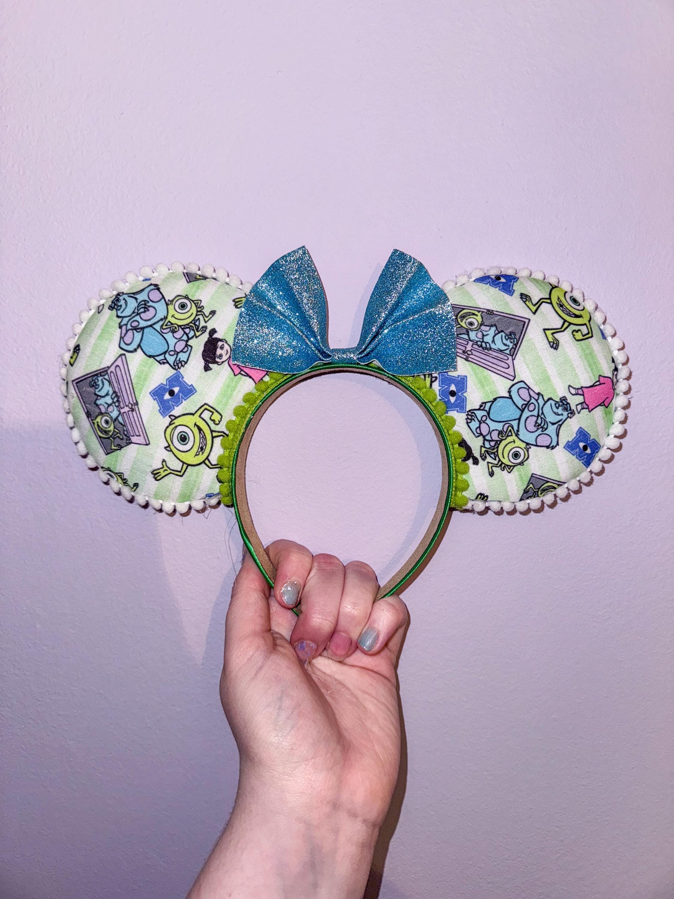 Handmade Disney Pixar Monsters Inc  Inspired Mickey Ears