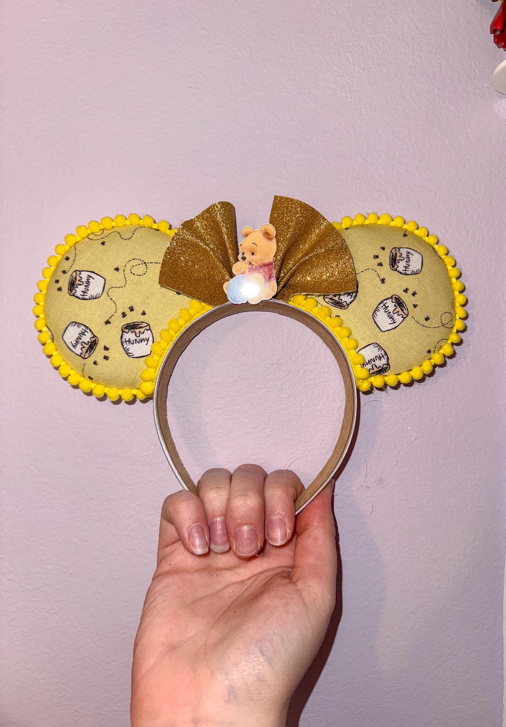 Handmade Winnie The Pooh  Inspired Mickey Ears
