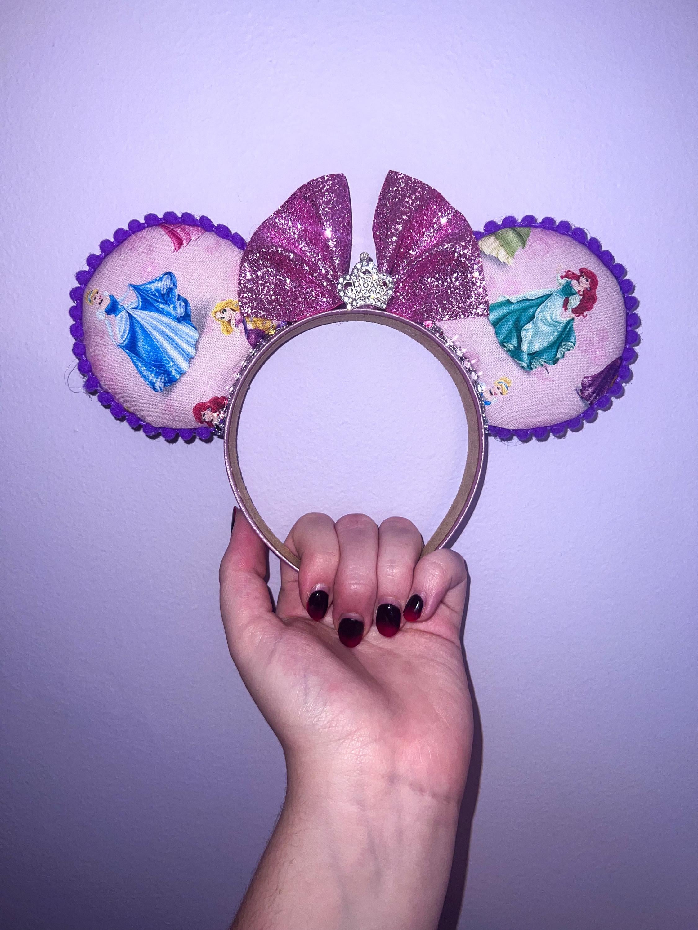 Handmade Disney Princesses  Inspired Mickey Ears