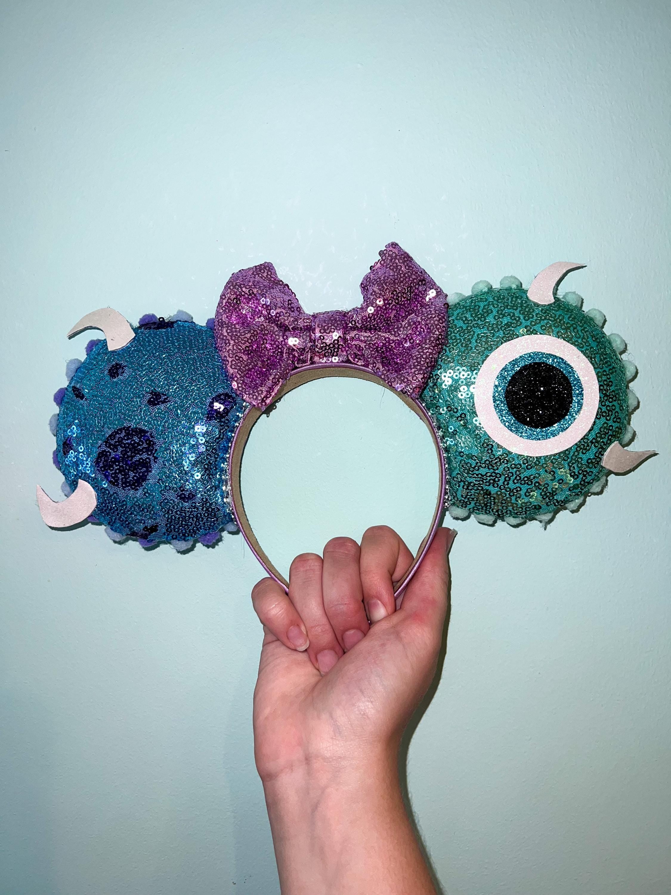 Handmade Disney Pixar Monsters Inc  Inspired Mickey Ears