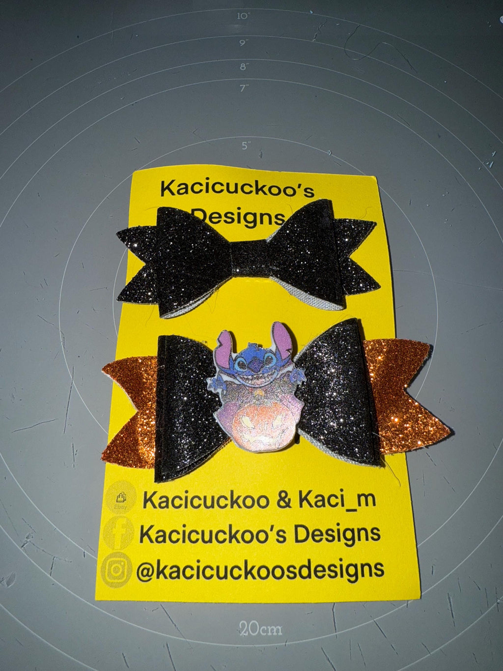 Handmade Stitch Halloween Inspired Bows
