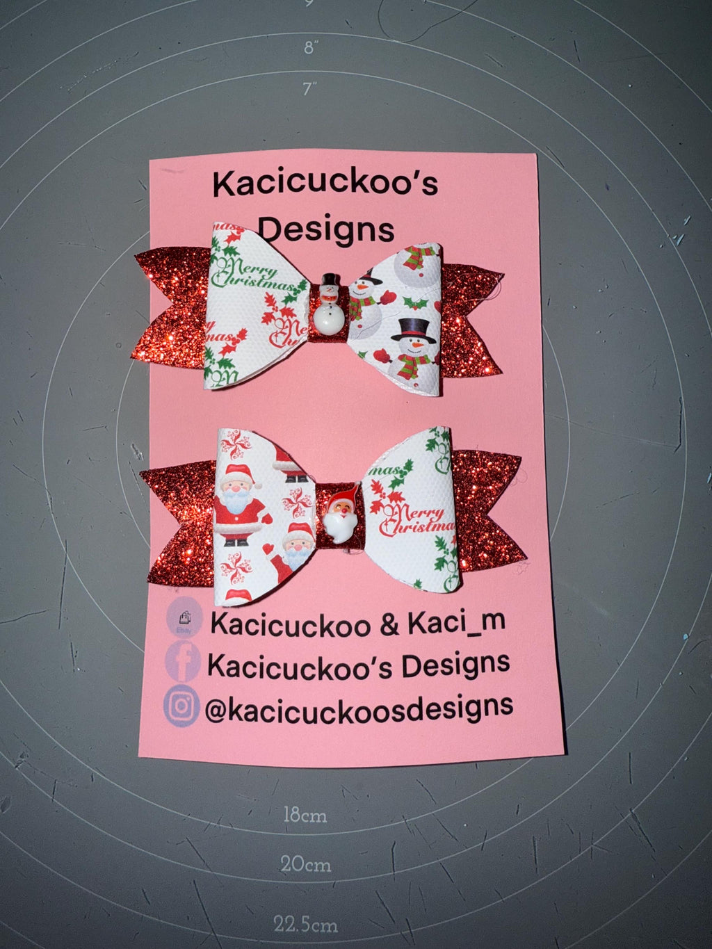 Handmade Christmas Inspired Bows