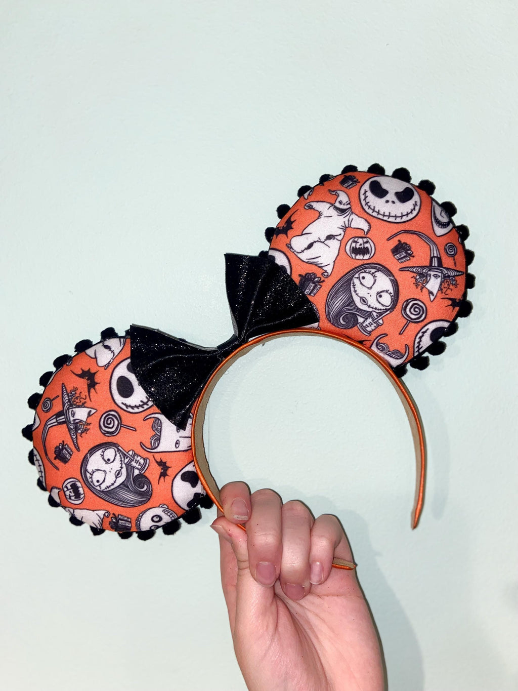 Handmade Nightmare Before Christmas Inspired Mickey Ears