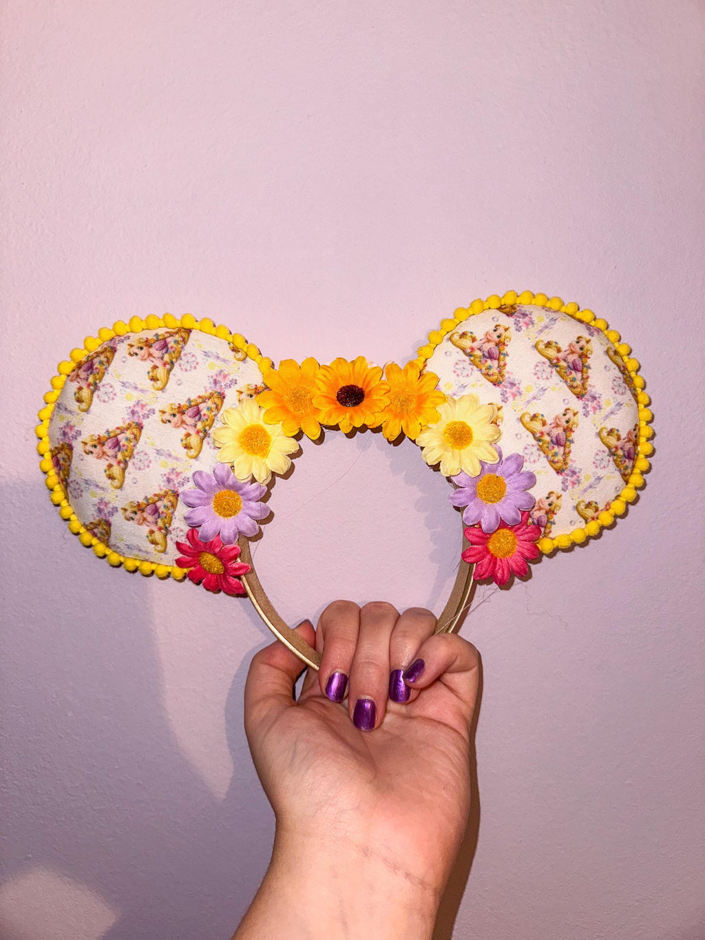 Handmade Disney Tangled Inspired Mickey Ears