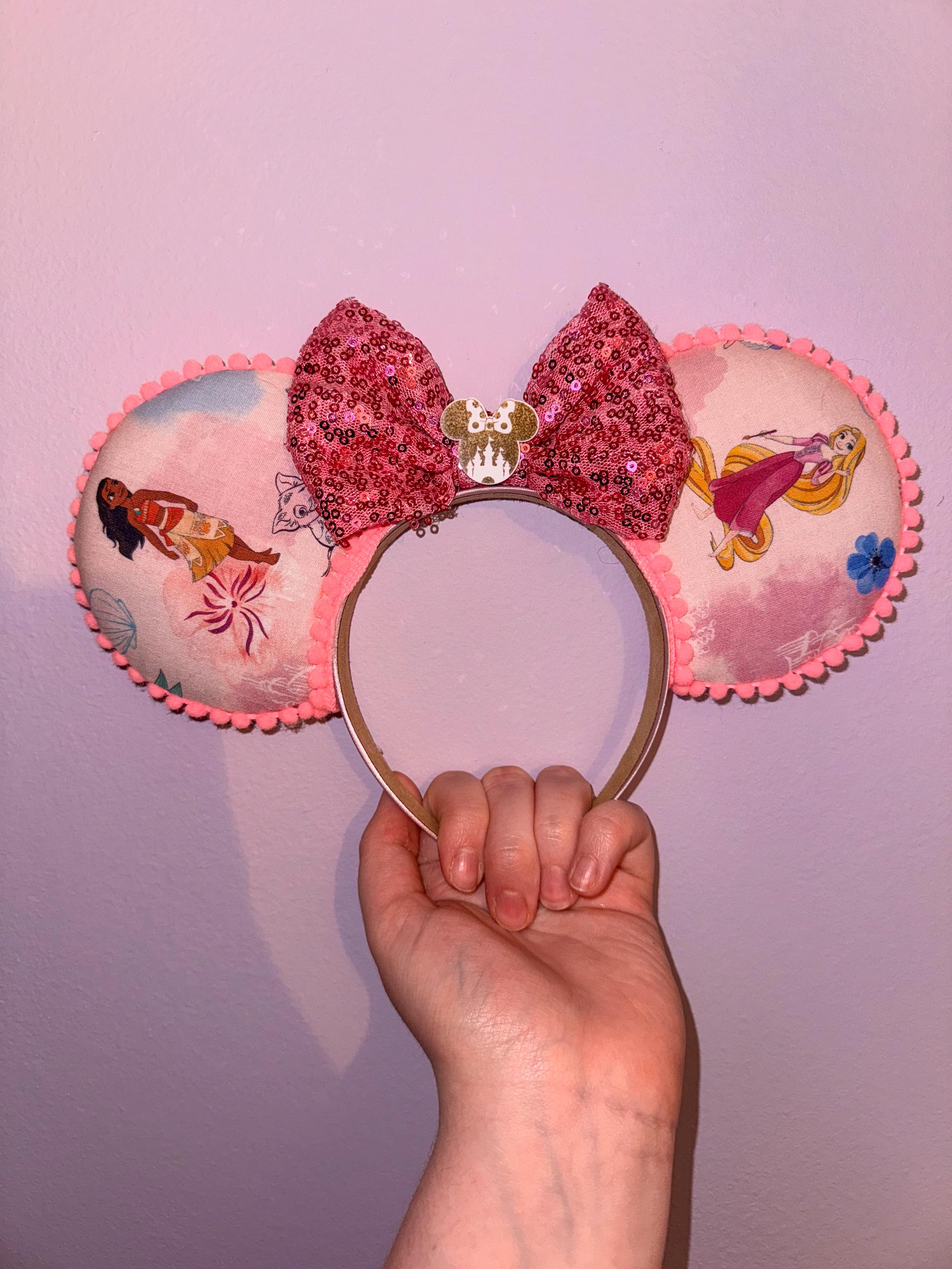 Handmade Disney Princesses  Inspired Mickey Ears