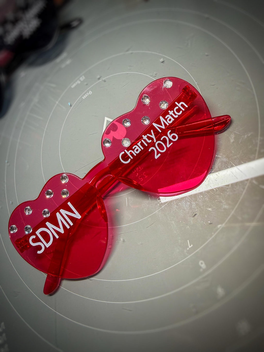 Handmade Sidemen Charity Match Glasses