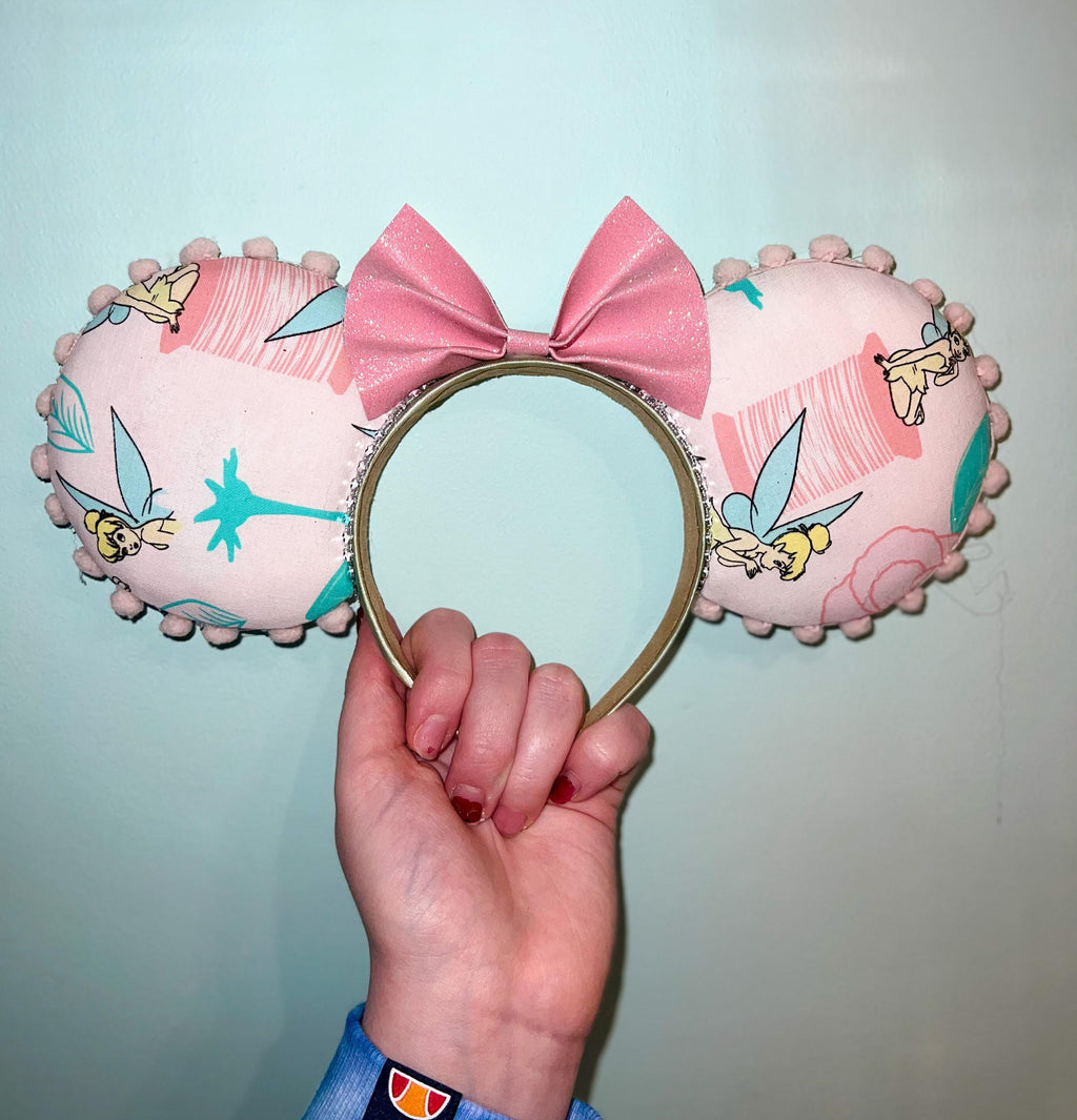Handmade Disney Peter Pan/TinkerBell Inspired Mickey Ears