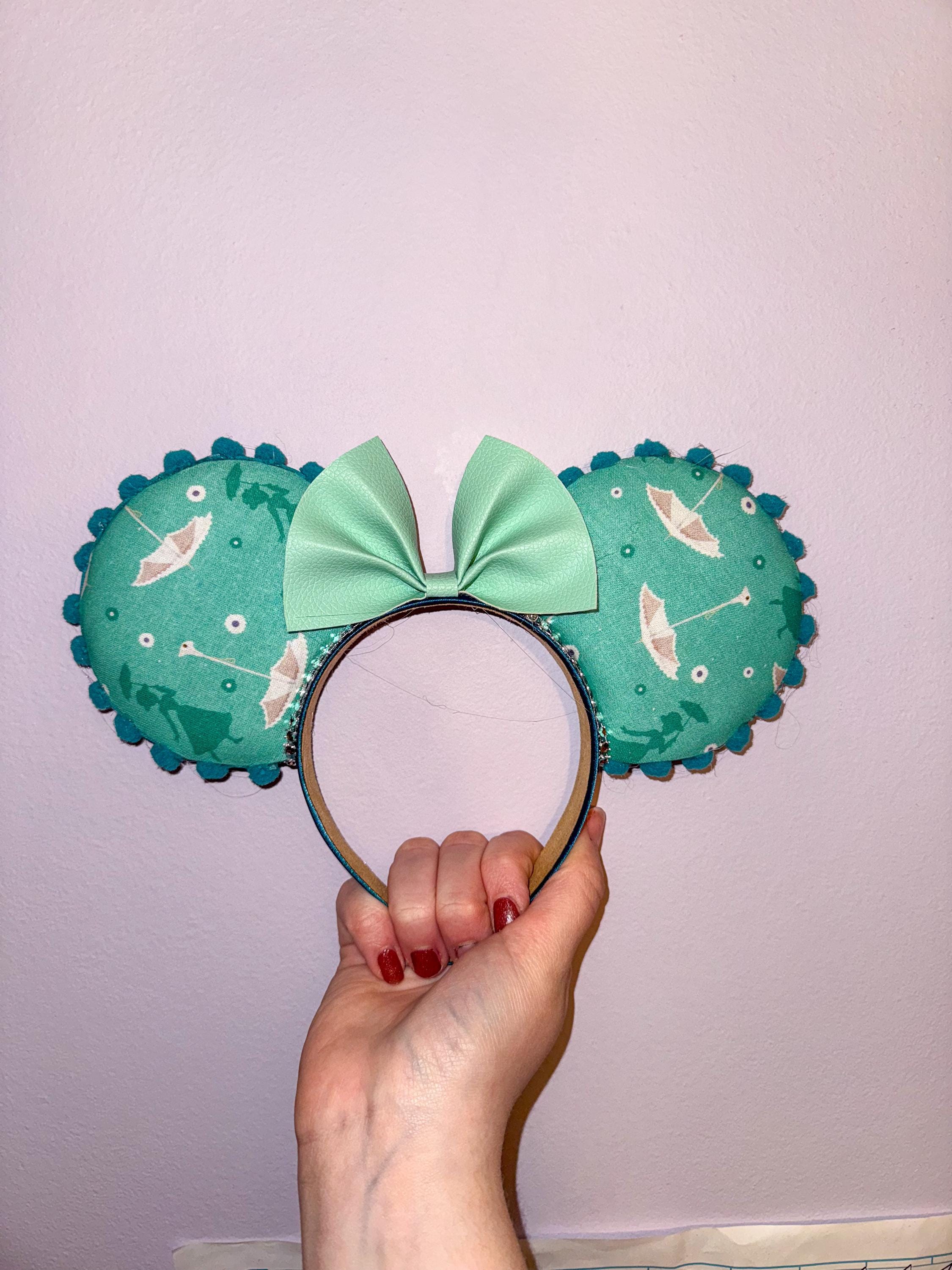 Handmade Mary Poppins Inspired Mickey Ears