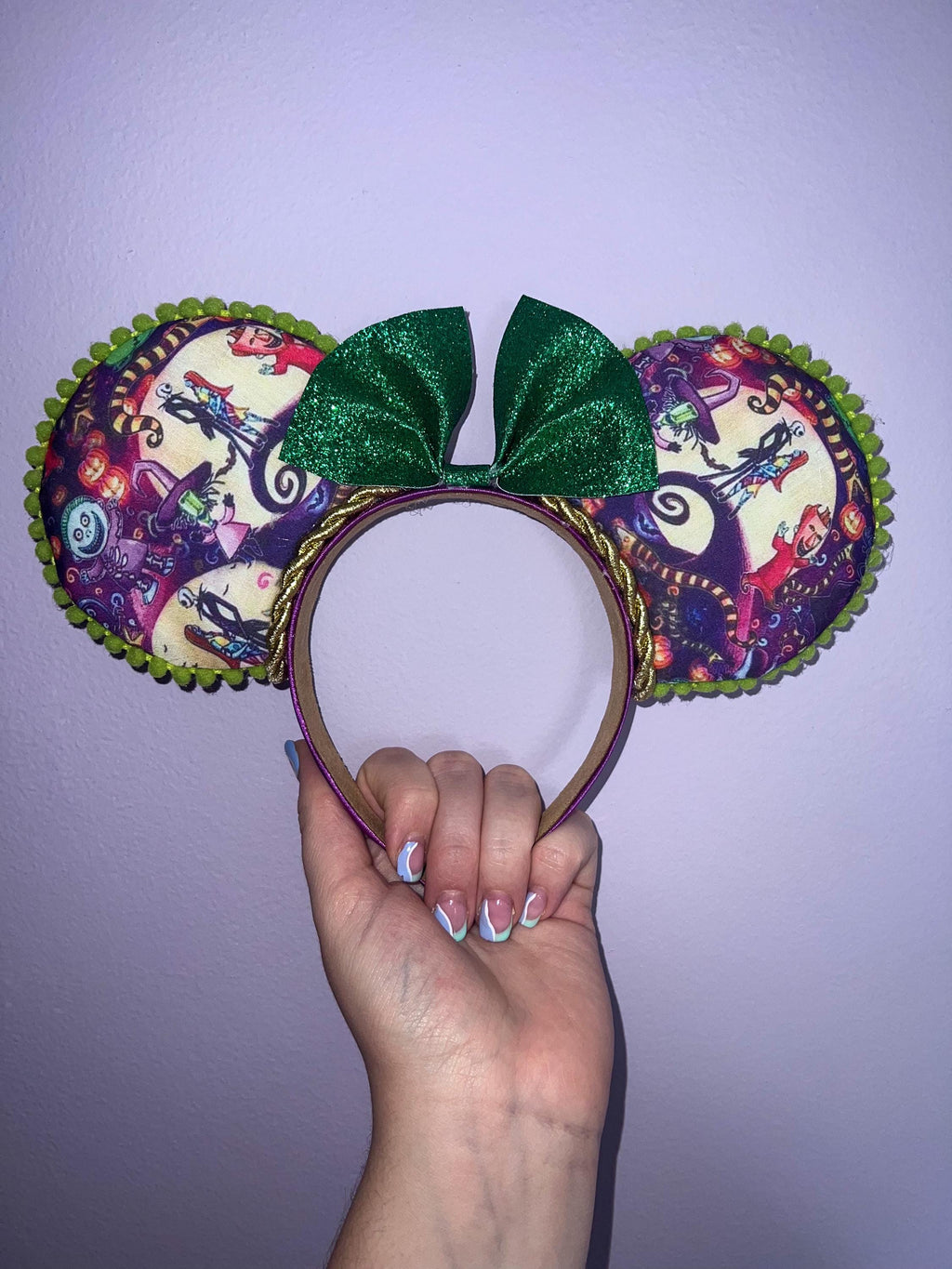 Handmade Nightmare Before Christmas Inspired Mickey Ears