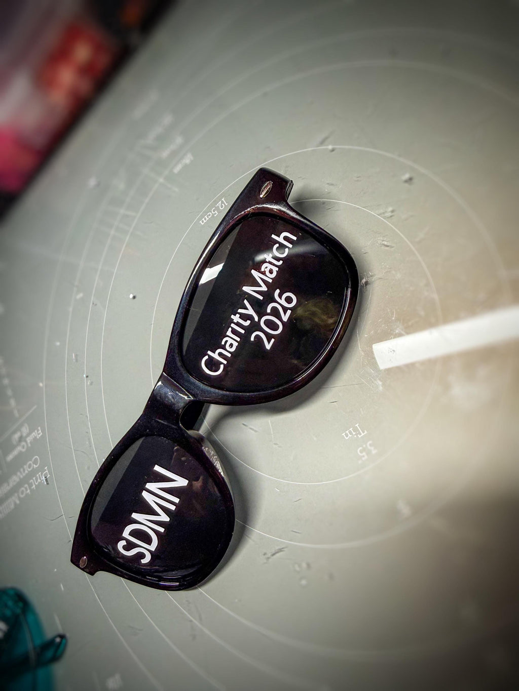 Handmade Sidemen Charity Match Glasses