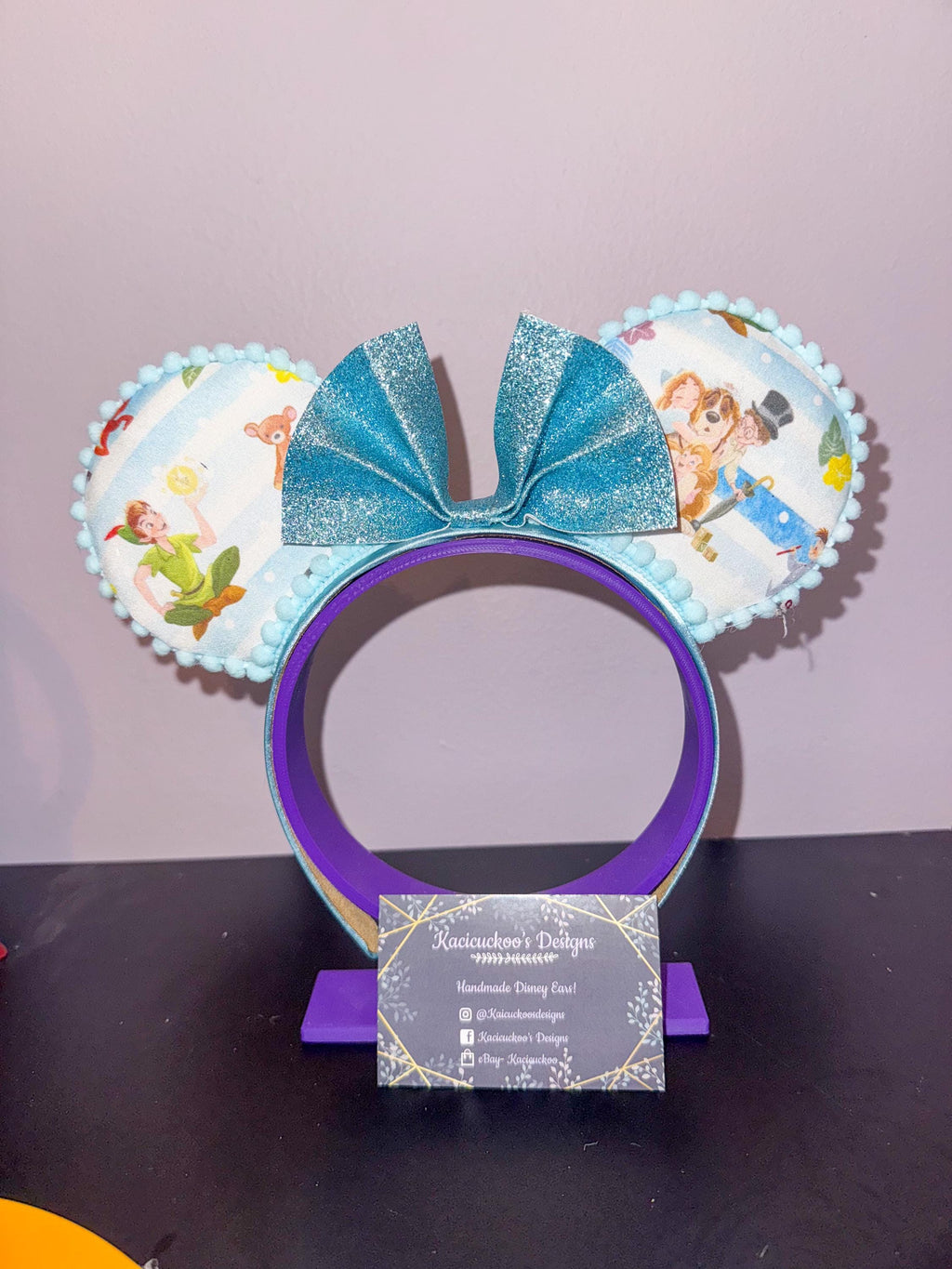 Handmade Disney Peter Pan/TinkerBell Inspired Mickey Ears