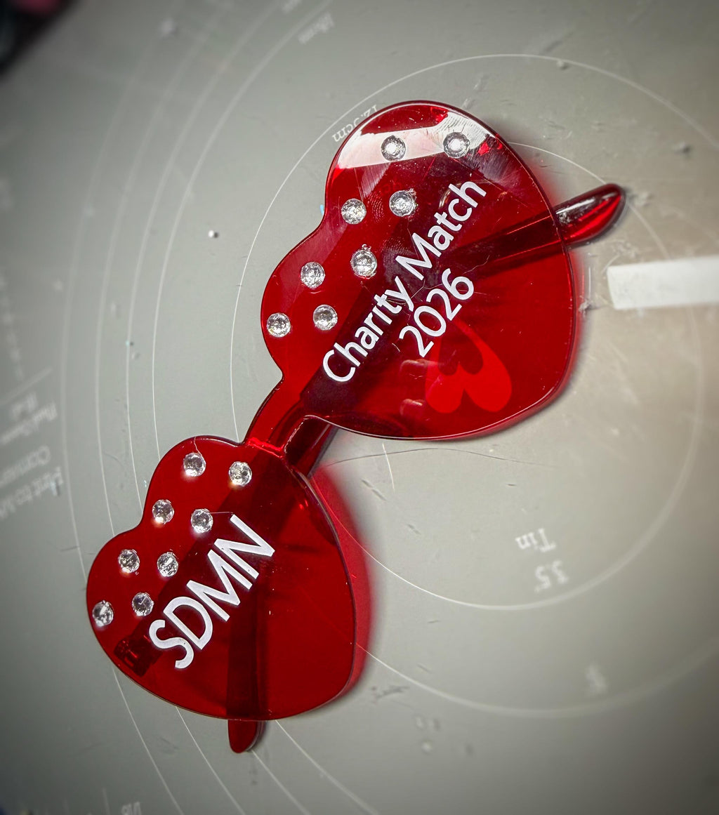 Handmade Sidemen Charity Match Glasses