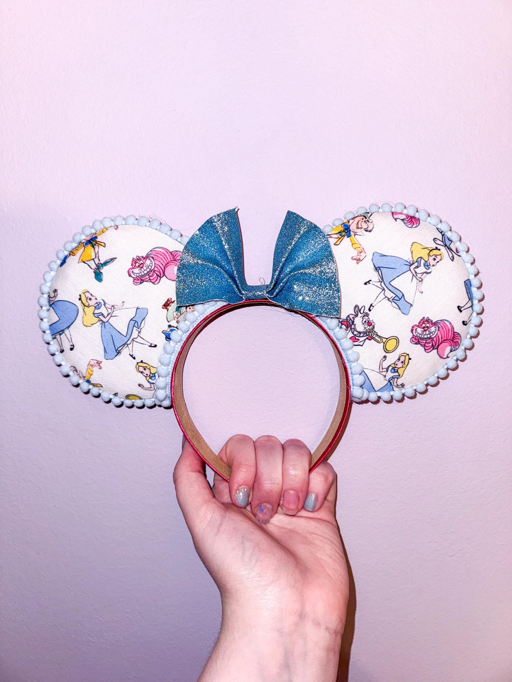Handmade Alice In Wonderland Inspired Mickey Ears
