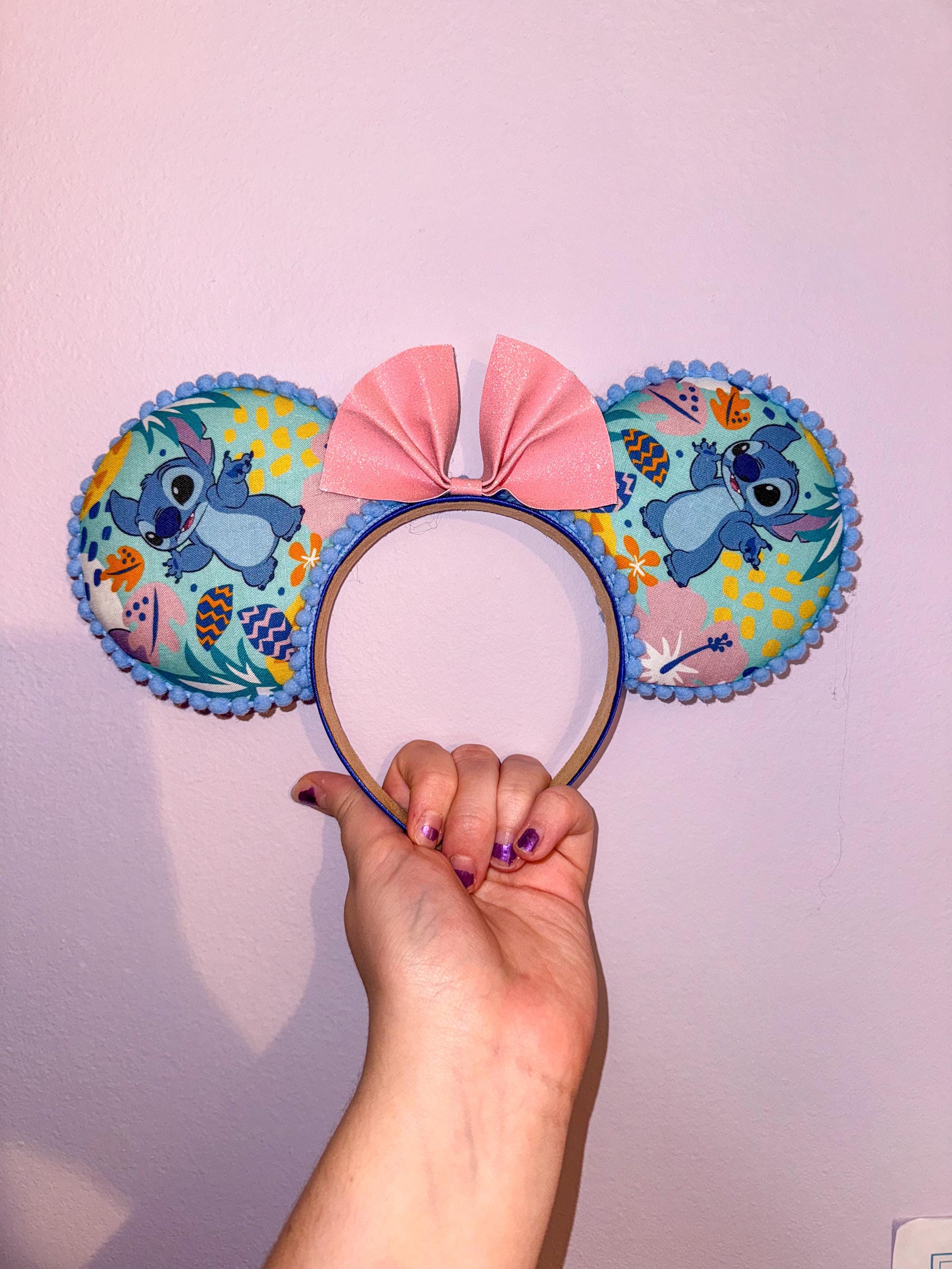 Handmade Disney Stitch And Angel Inspired Mickey Ears