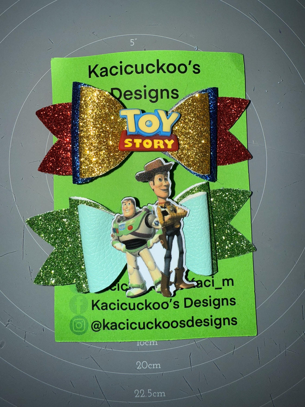 Handmade Toy Story Inspired Bows