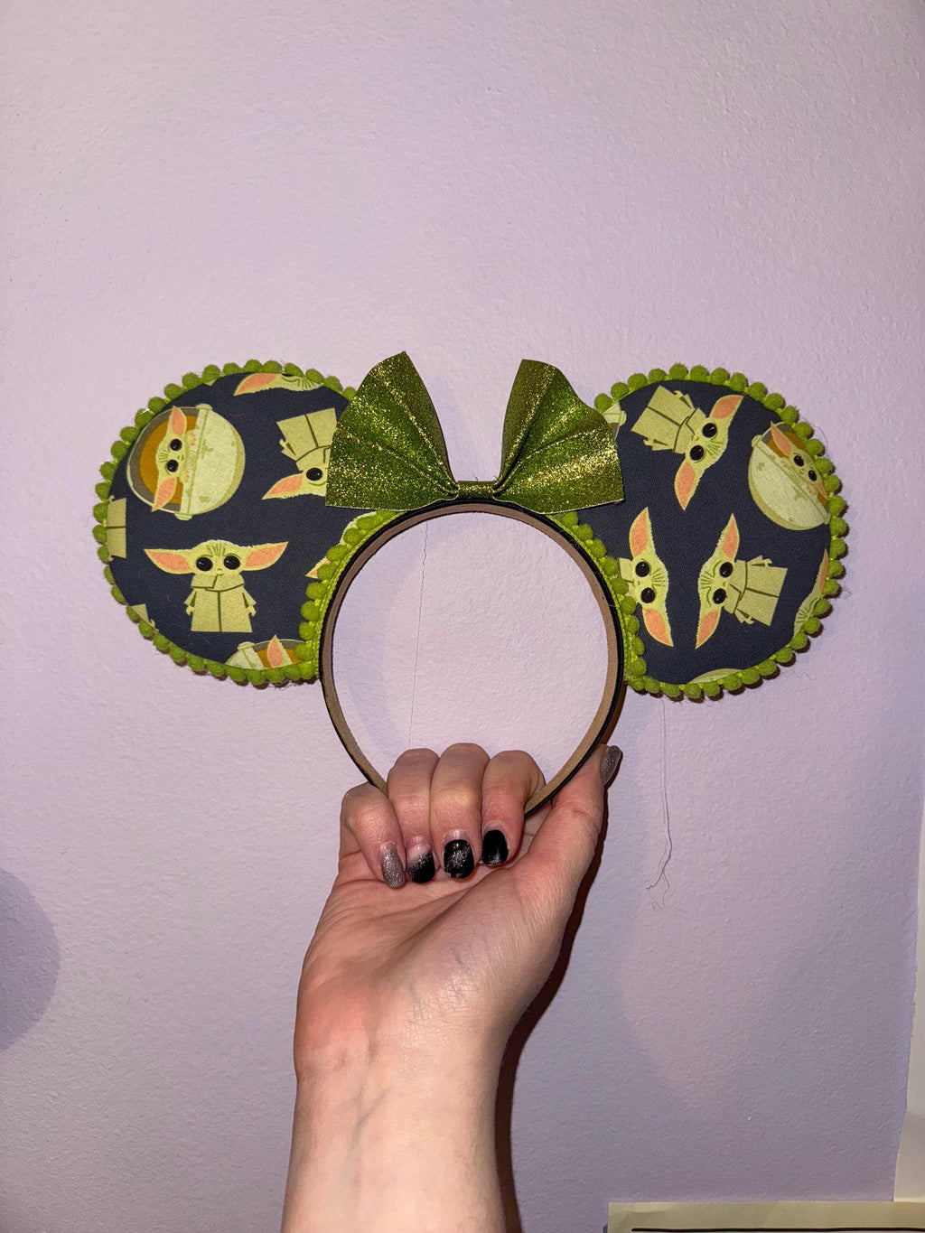 Handmade Star Wars Grogu Inspired Mickey Ears