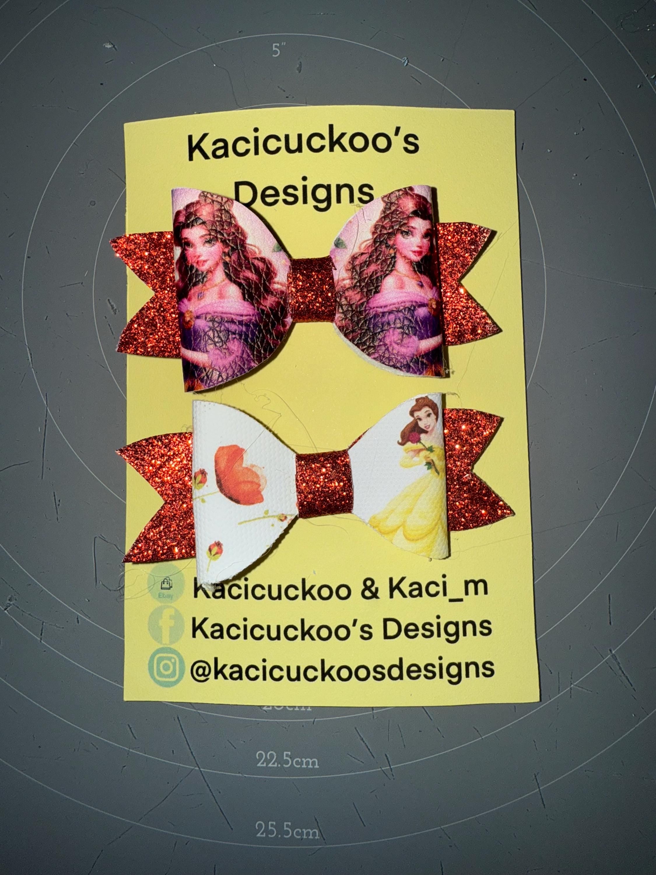 Handmade Disney Princess Inspired Bows