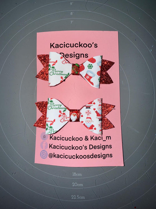 Handmade Christmas Inspired Bows