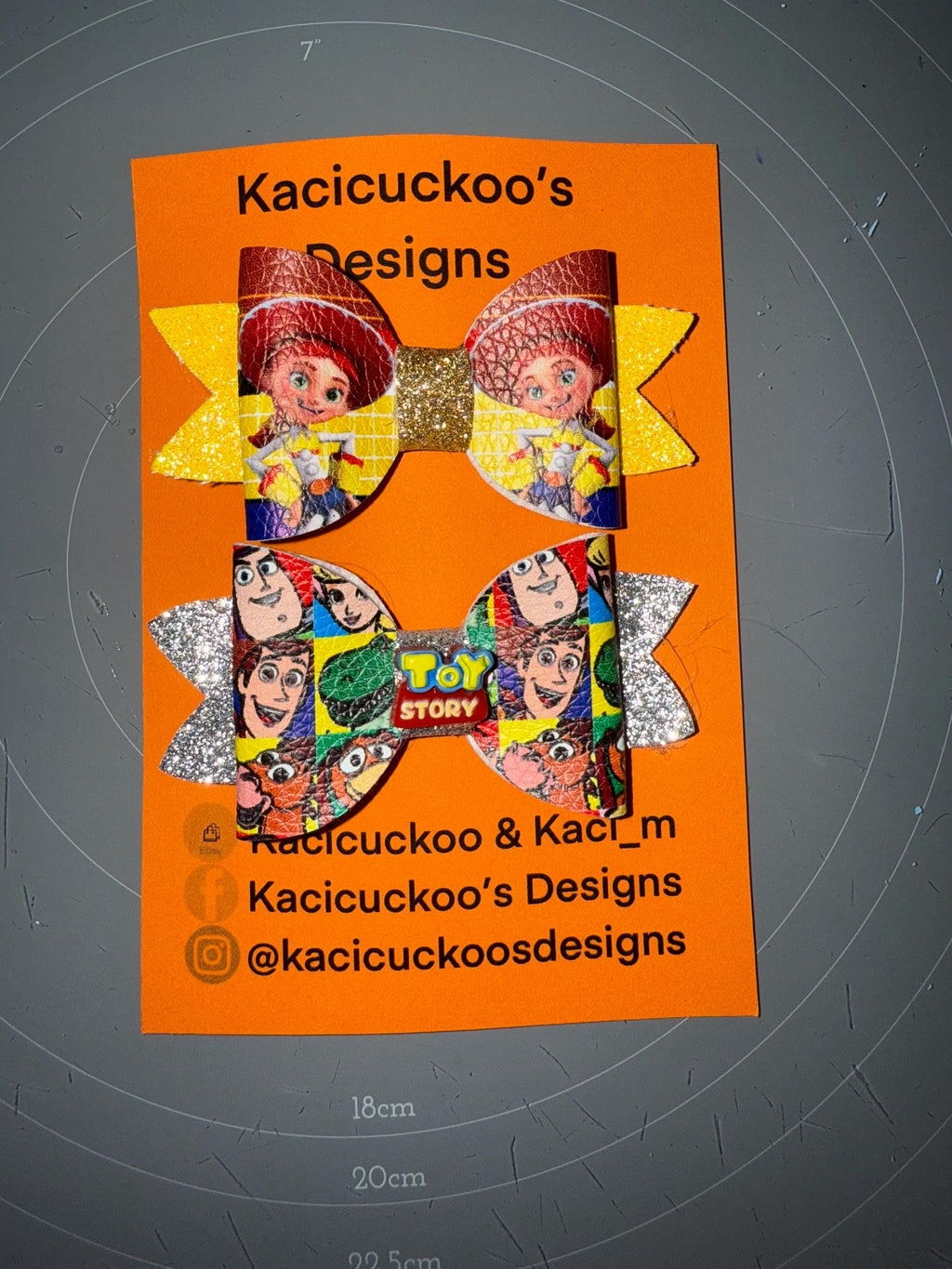 Handmade Toy Story Inspired Bows