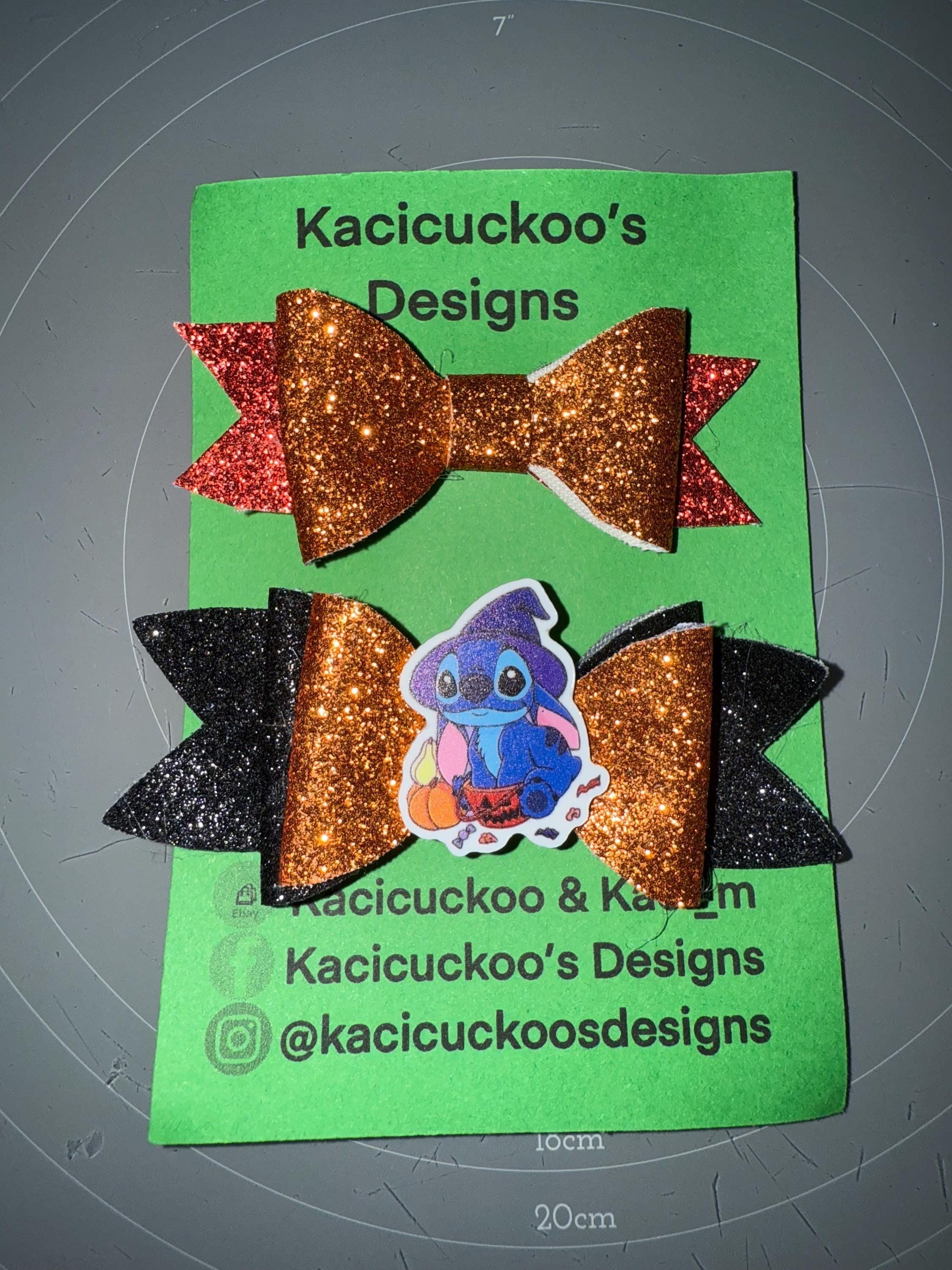 Handmade Stitch Halloween Inspired Bows