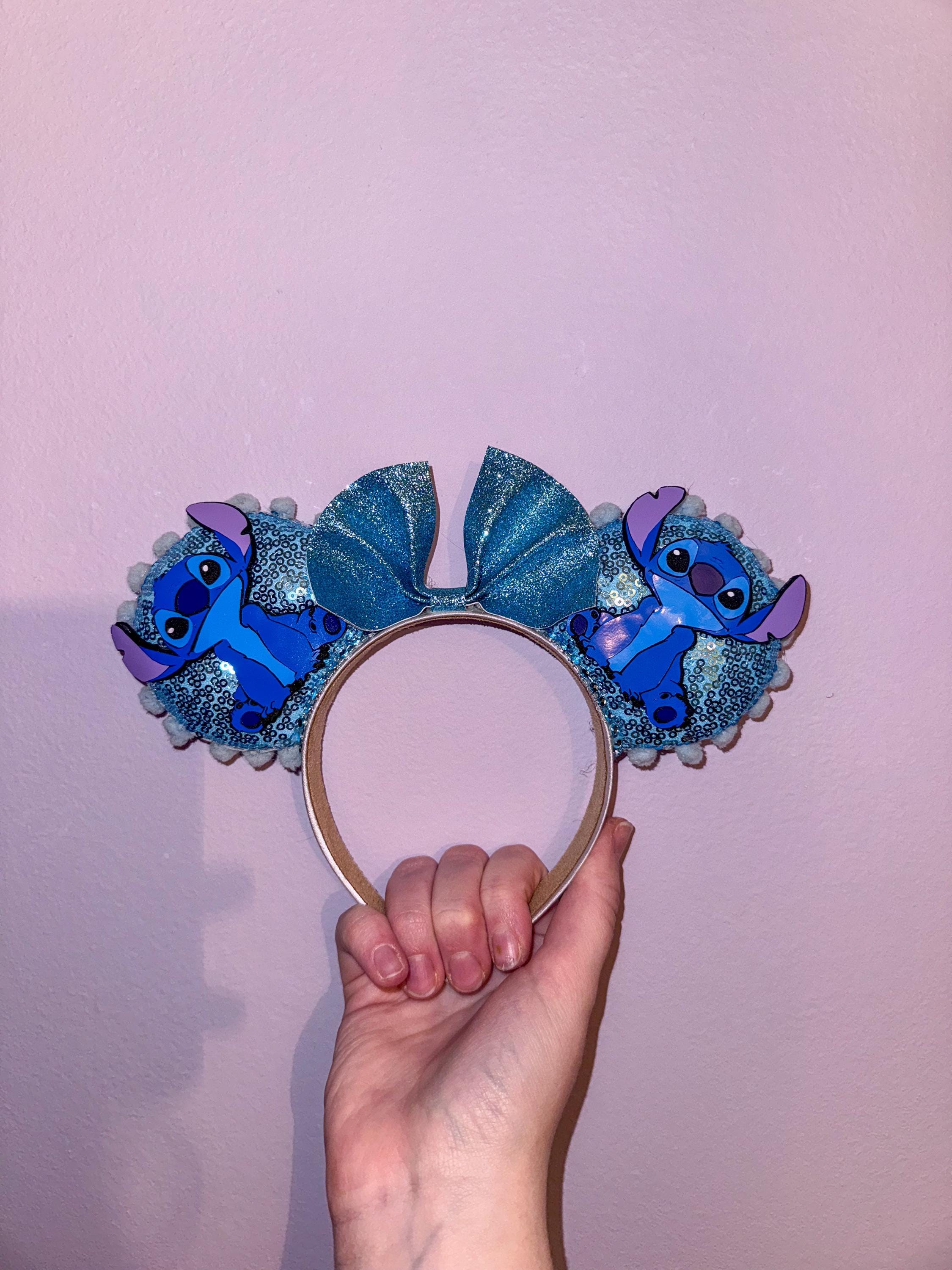 Handmade Disney Stitch And Angel Inspired Mickey Ears