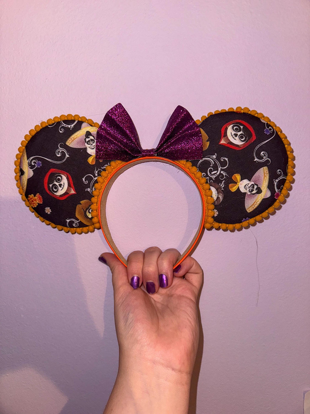 Handmade Halloween nspired Mickey Ears