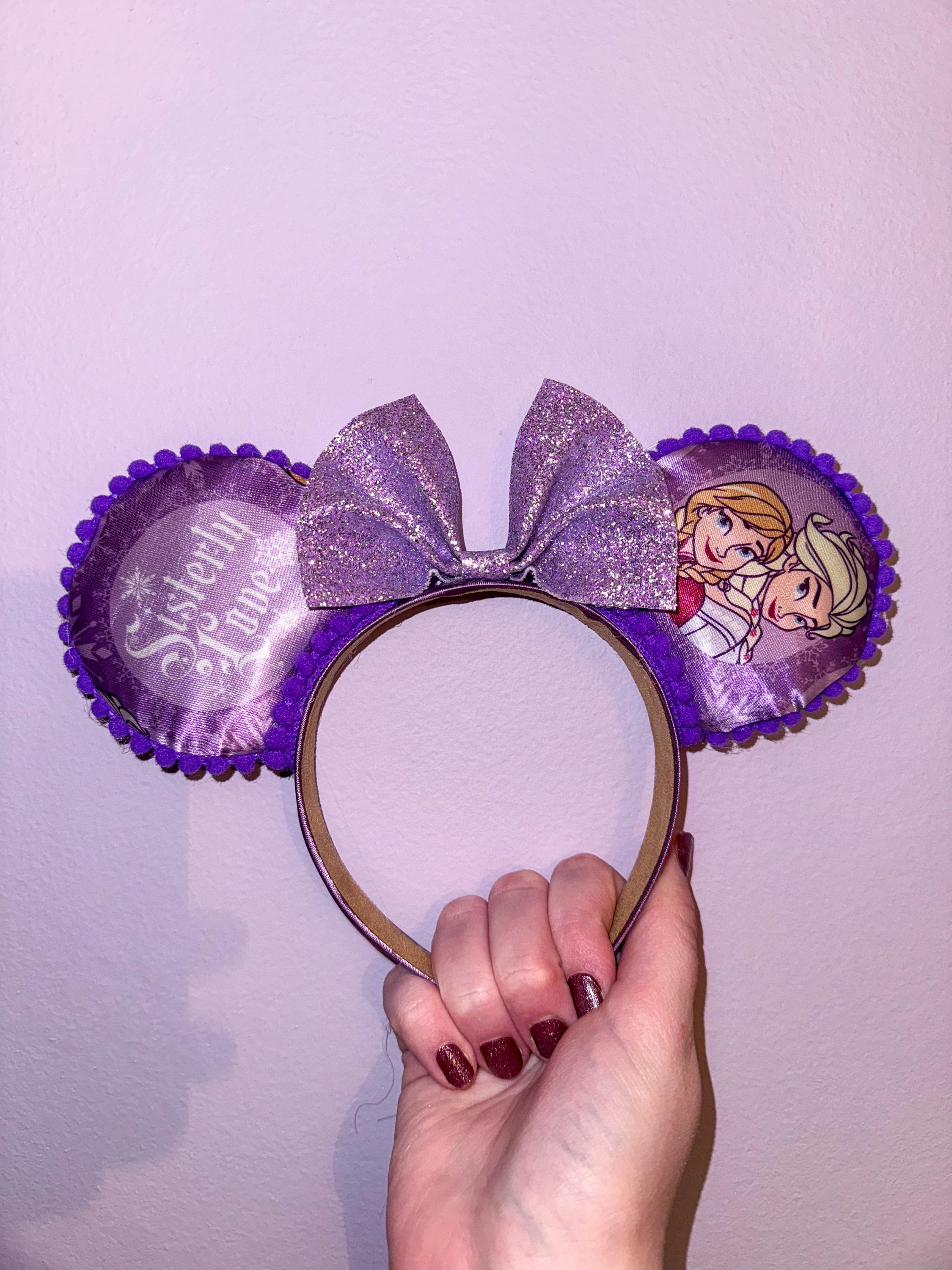 Handmade Disney Frozen  Inspired Mickey Ears