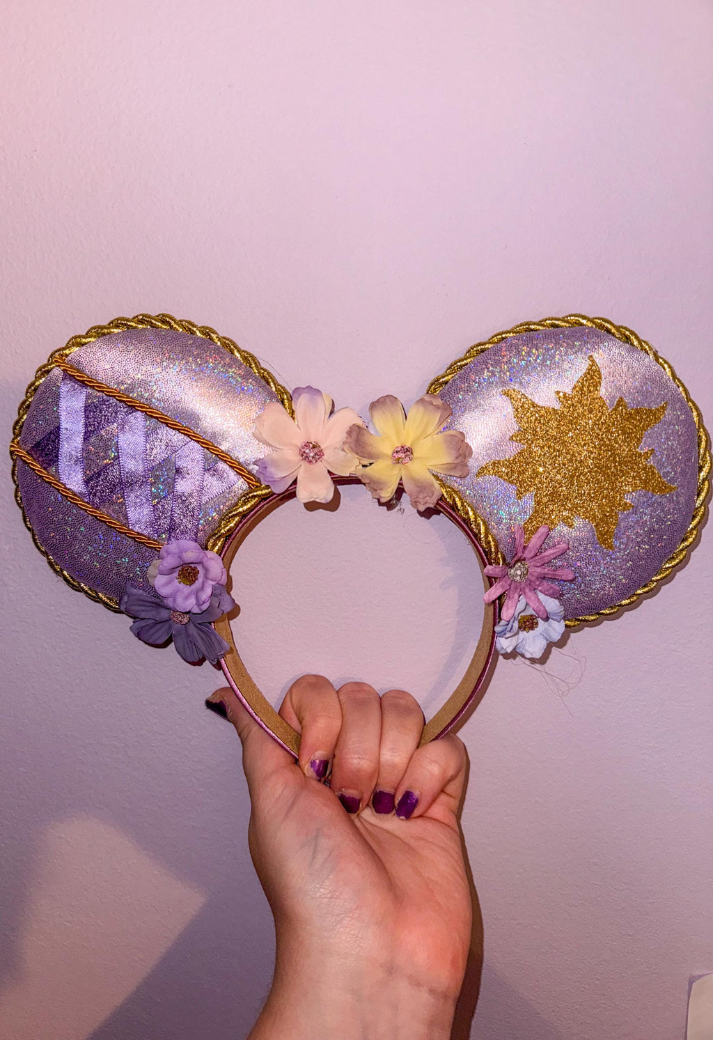 Handmade Disney Tangled Inspired Mickey Ears