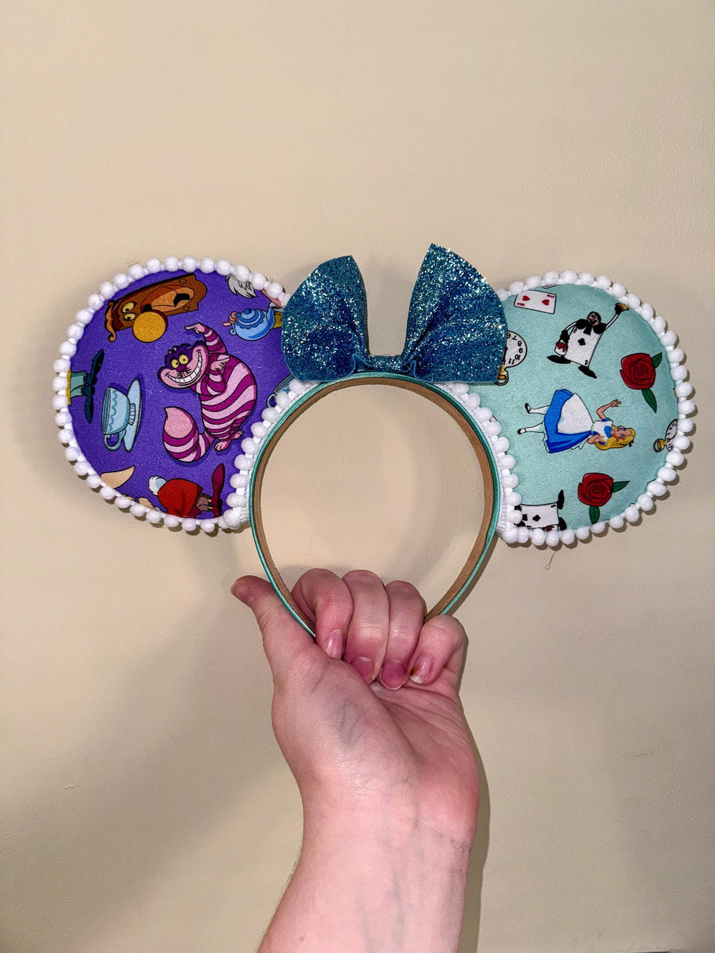 Handmade Alice In Wonderland Inspired Mickey Ears