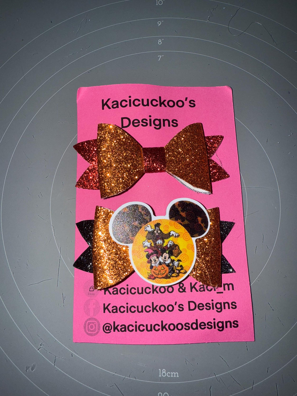 Handmade Stitch Halloween Inspired Bows