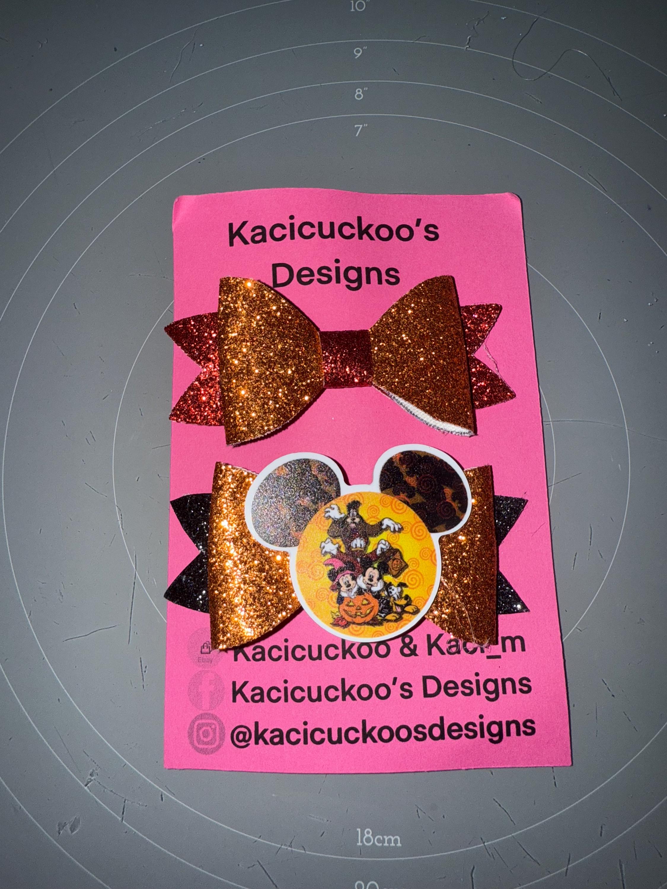 Handmade Stitch Halloween Inspired Bows