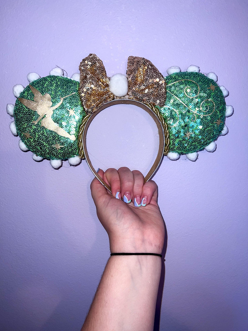 Handmade Disney Peter Pan/TinkerBell Inspired Mickey Ears