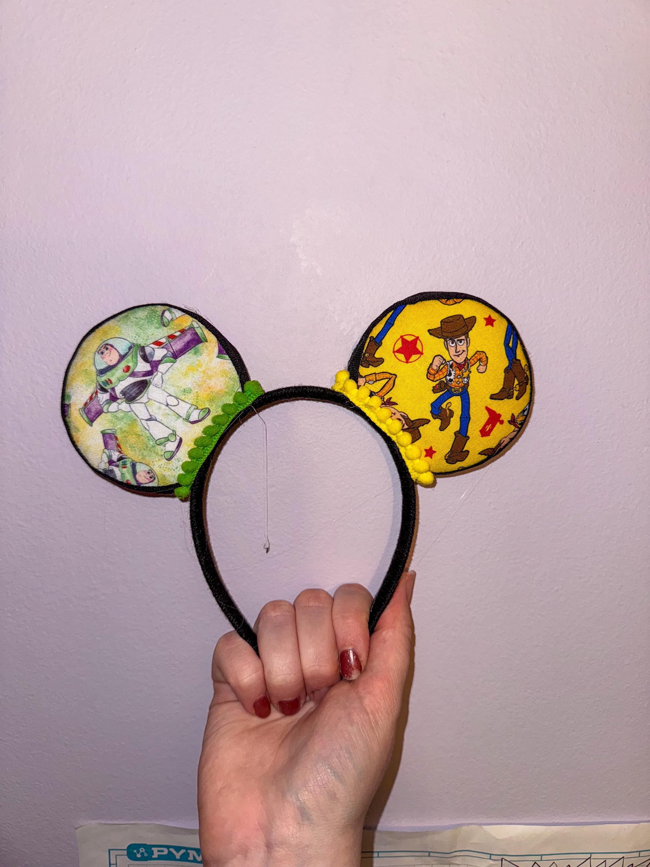 Handmade Toy Story Inspired Mickey Ears