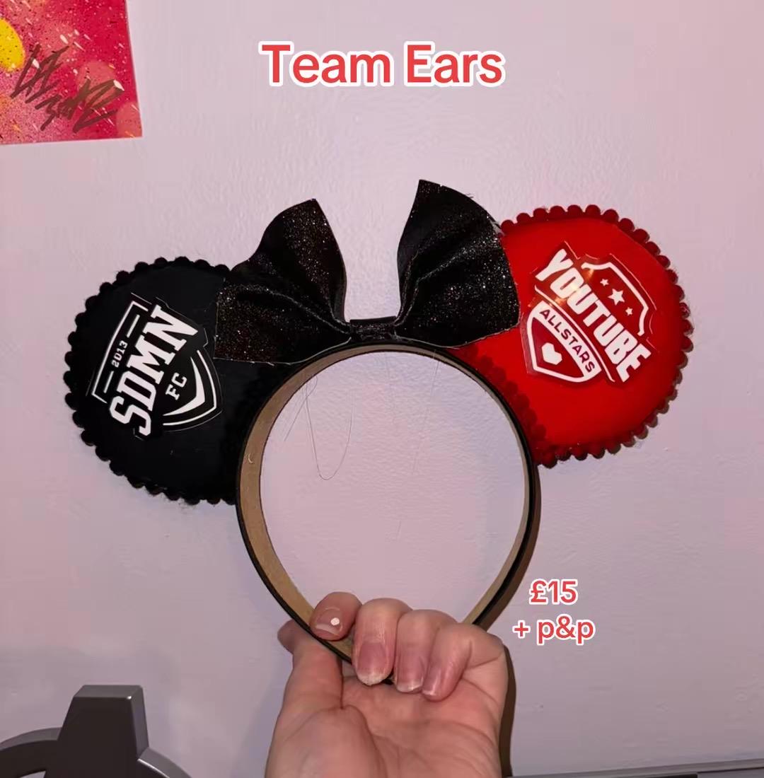 Handmade Sidemen Charity Match Inspired Mickey Ears