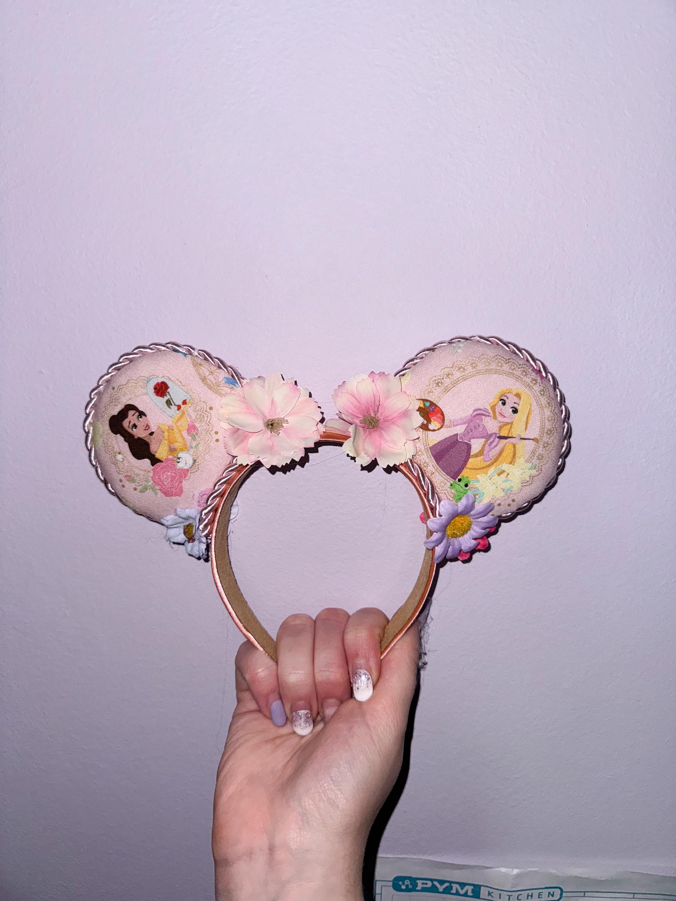 Handmade Disney Princesses  Inspired Mickey Ears
