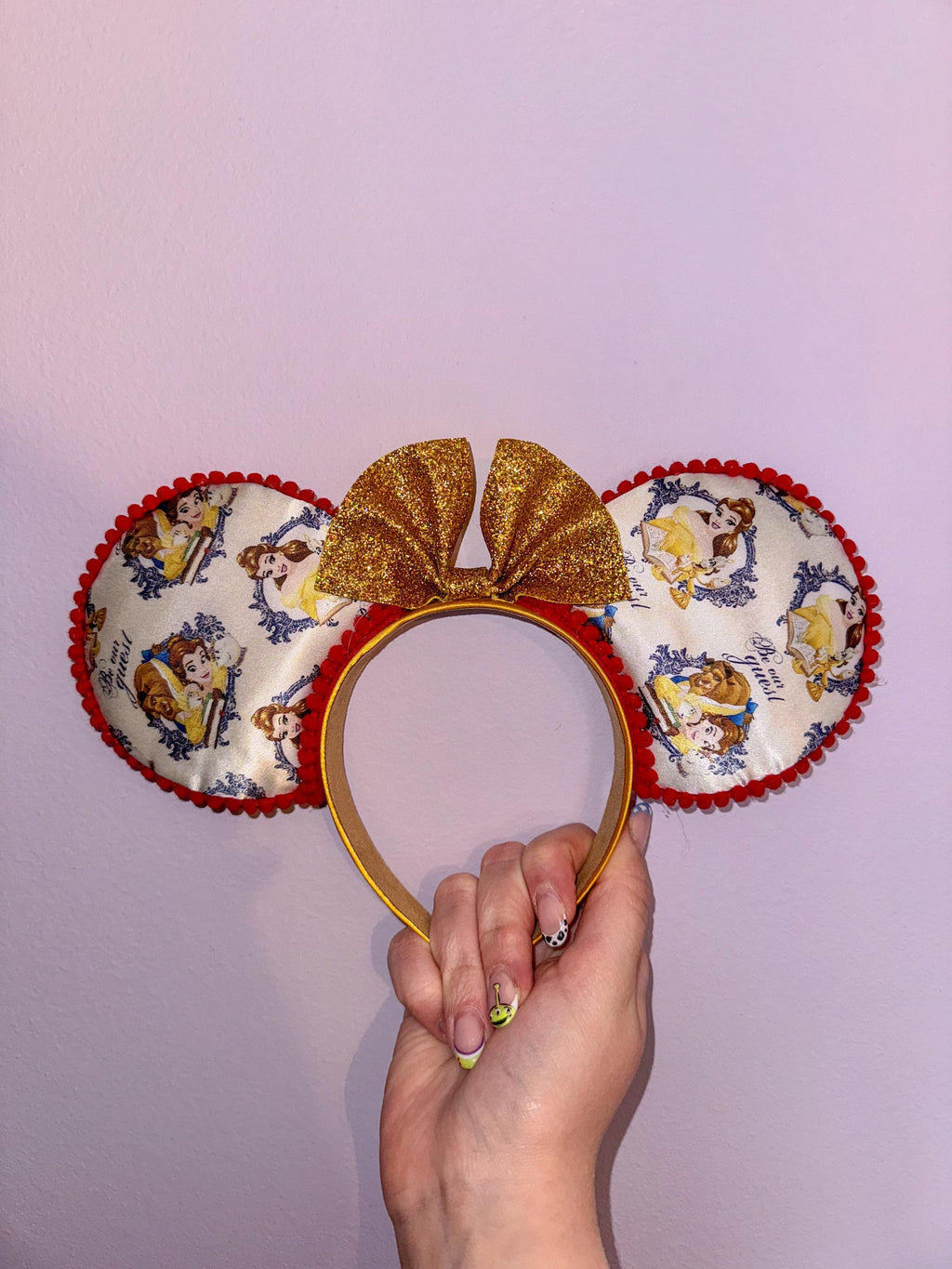 Handmade Disney Beauty And The Beast Inspired Mickey Ears